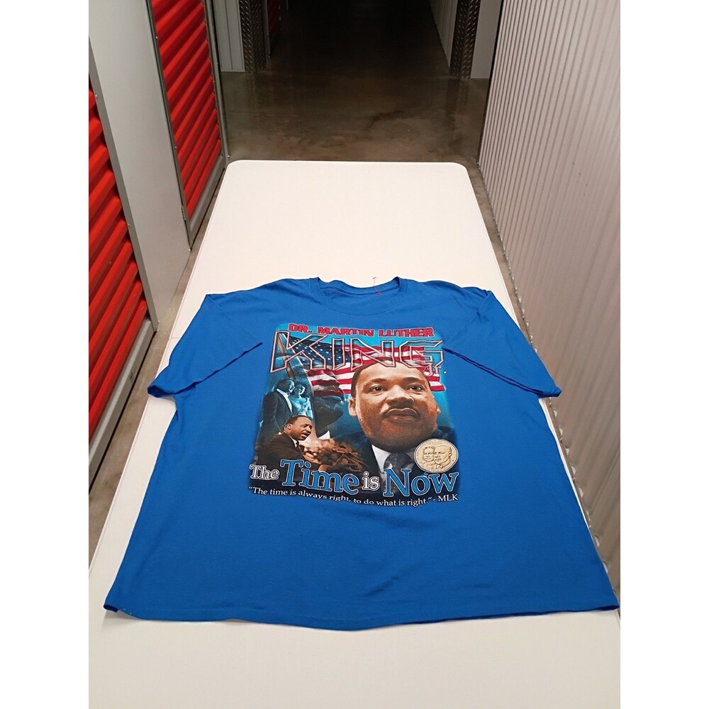 Black Heritage Legendary Heros Martin Luther King Jr. Malcom X Men's 3XL T-Shirt